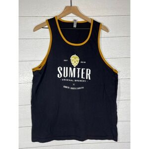 Sumter Original Brewery XL Black Orange Trim Tank Top Beer Brewing Carolina SC